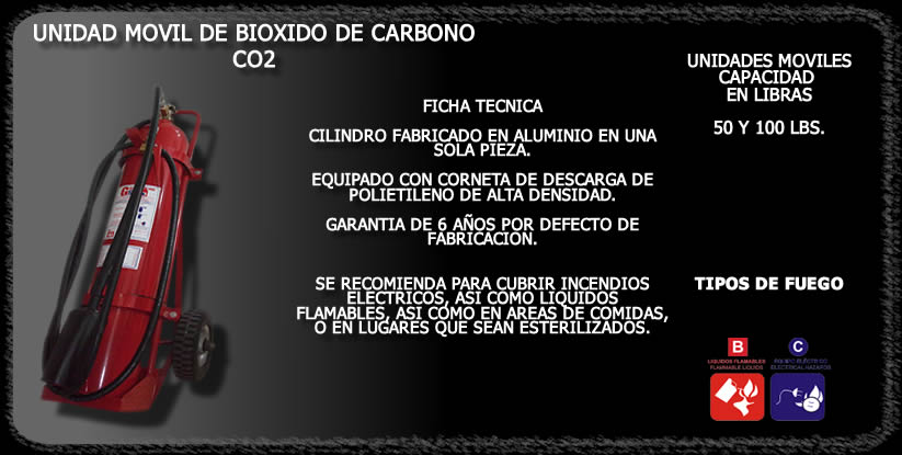 UNIDAD MOVIL DE BIOXIDO DE CARBONO CO2